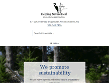 Tablet Screenshot of helpingnatureheal.com